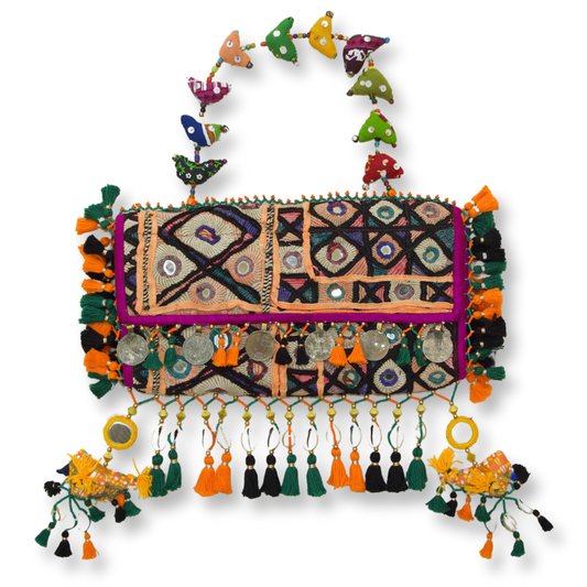 Sonal - Antique Kutchi work hand bag