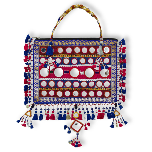 Hem - Antique mirror work hand bag