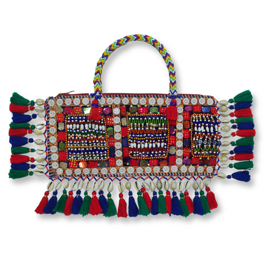 Dharmi - Antique moti work hand bag