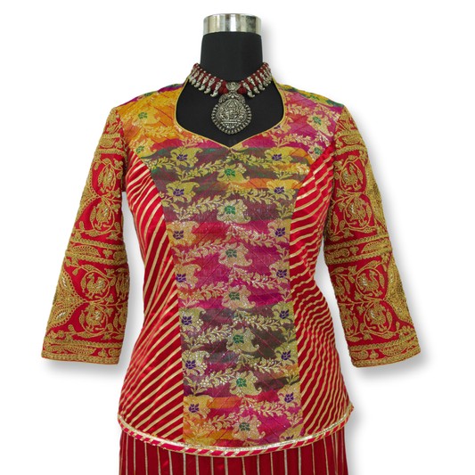 Gauri - Marodi work banarasi blouse