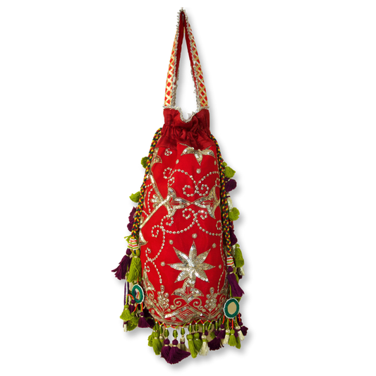 Falak - Aari sequence work potli bag