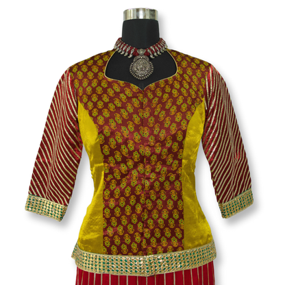 Bhavika - Ajarakh Silk Blouse