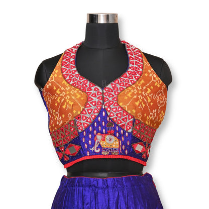 Priya - Patola Silk Mirror Work Blouse