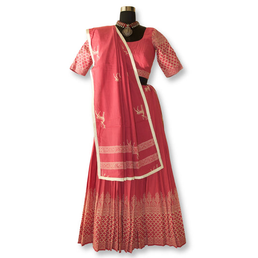 Mitra - Ajarakh cotton lehenga choli