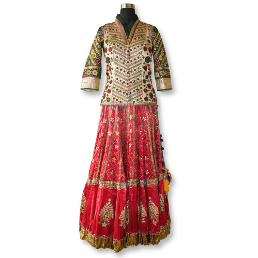 Shakuntala - Gotapatti Lehenga with Aabhli Work Blouse